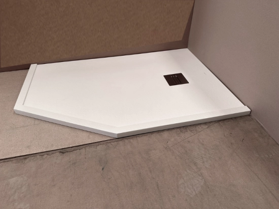Receveur de douche, sur mesure, largeur 60 à 210 cm X 60 à 100 cm, Garantie 5 ans, résine pleine masse PN24 de couleurs, LIVRAISON RAPIDE, OFFERTE